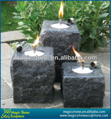 stone made kerosene lamp