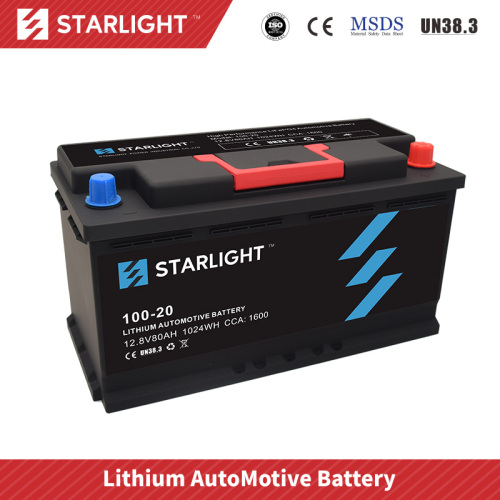 12V 100-20 Lithium Car Battery(Standard type)