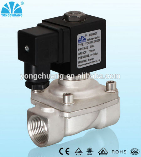 piston direct lifting steam solenoid valve with PTFE seal YCPS31