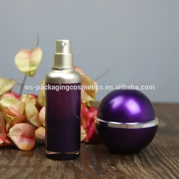 Acrylic Plastic Skin Care Jar Acrylic Ball Shape Cosmetic Packaging