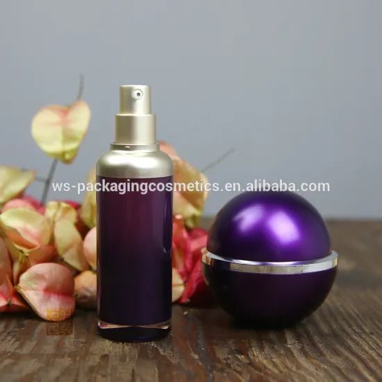 Acrylic Plastic Skin Care Jar Acrylic Ball Shape Cosmetic Packaging