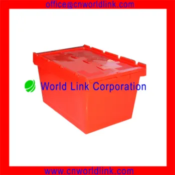 WL-340 New Design 50kgs With The Lids Warehouse Moving PP Crate