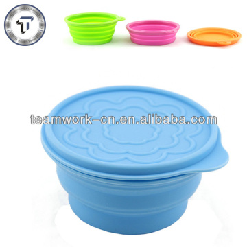 Eco-friendly food grade collapsible silicone bowl