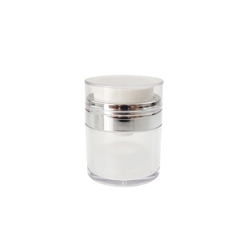 custom logo OEM 15ml 30ml 50ml luxury cosmetics plastic acrylic cream airless empty jar for face skin