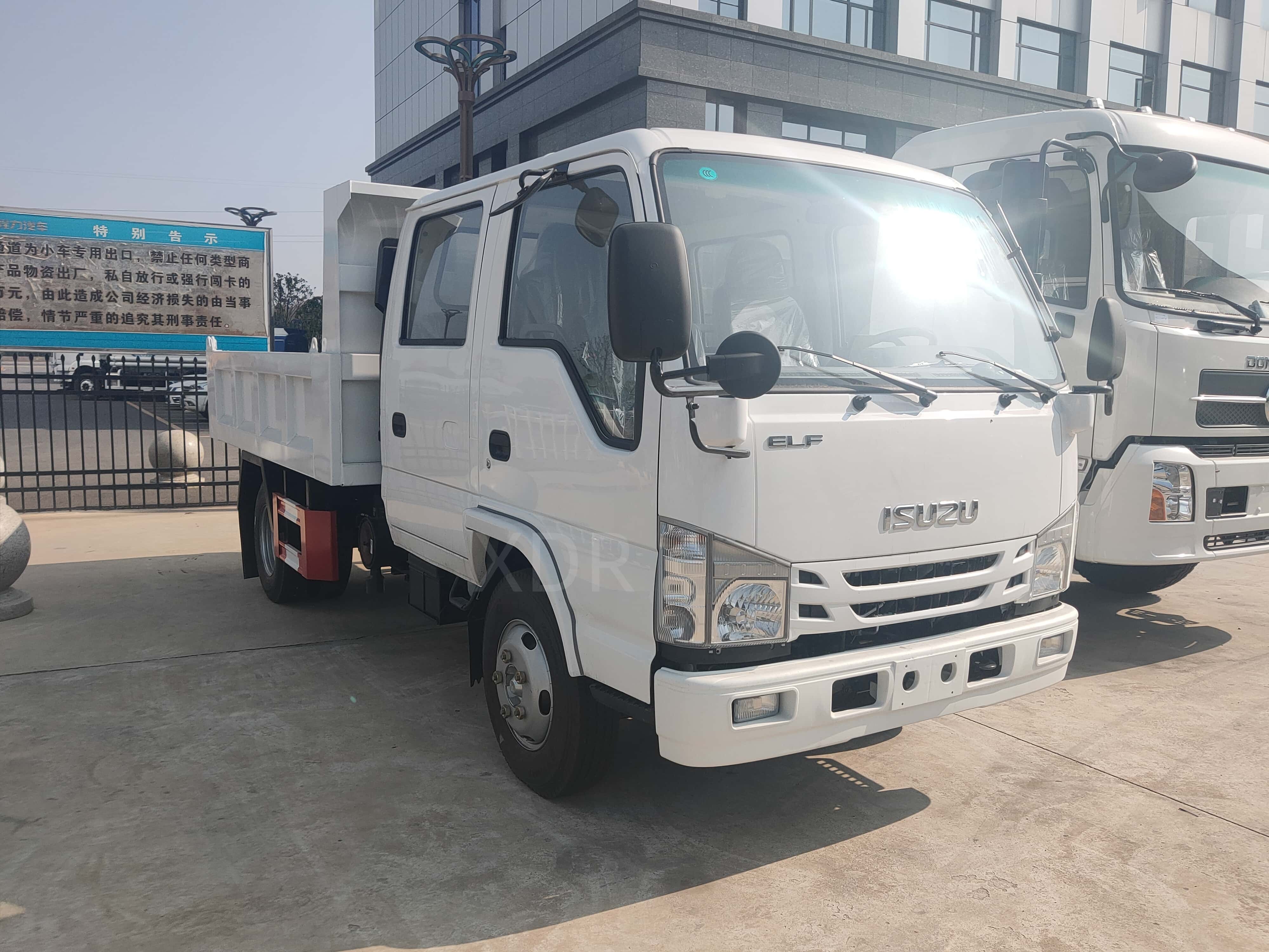 ISUZU 2T 98hp lifting and dump truck