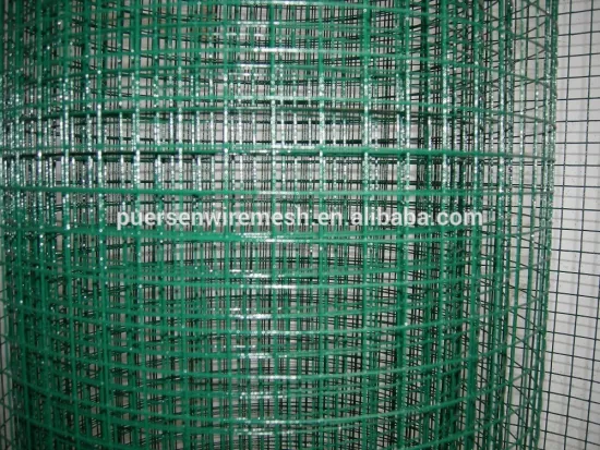 Green 1/2'' Inch PVC Coated Welded Wire Mesh