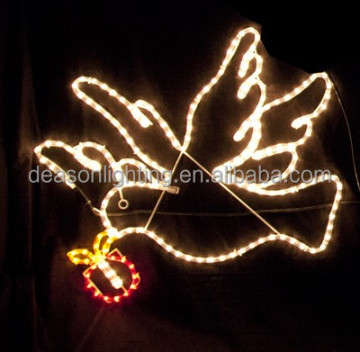 Lighted Christmas Dove with Olive Branch