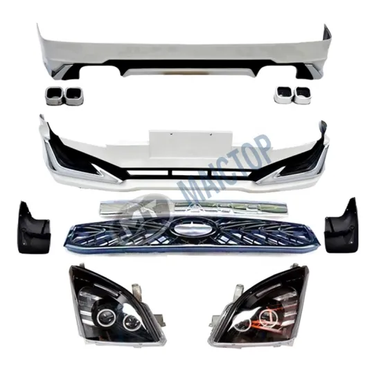 MAICTOP Auto Body Kit Grille Front Rear Bumper for Prado FJ120 2003-2009