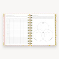 Spiral Gold Foil Notebook Journal With Planner Divider