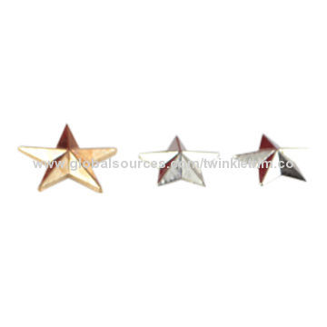 Hot-fix Metal Studs, Pentagram StyleNew