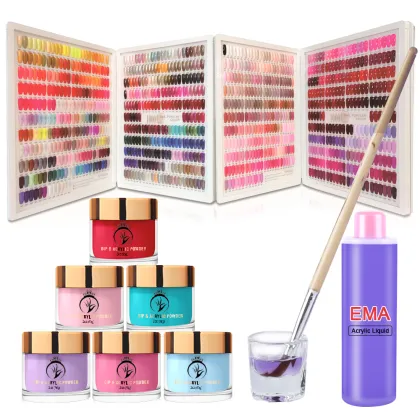 Factory Wholesale Clear Acrylic Powder Dip Powder 3 in 1 Acrylic Gel Powder for Nail Art