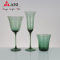 Copa de vidrio vintage vintage de color Ato Kitchen Vino