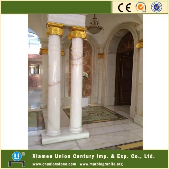White Marble Onyx Pedestal Column&Pillar
