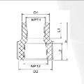 BS4346 Pasokan Air Upvc Mengurangi Socket Thread Perempuan