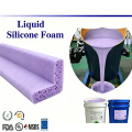 Non-Particulate Foamed Silicone Cushion