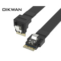 SlimSAS SFF-8654 4i to 4i 90 Degree Cable Slimsas 4i Connector