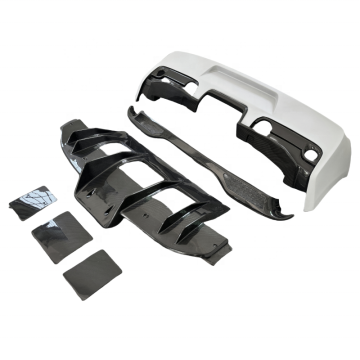 458 Italia Carbon Fiber Rear Bumper Upgrade: SP Style Semi-Carbon Fiber Body Kit