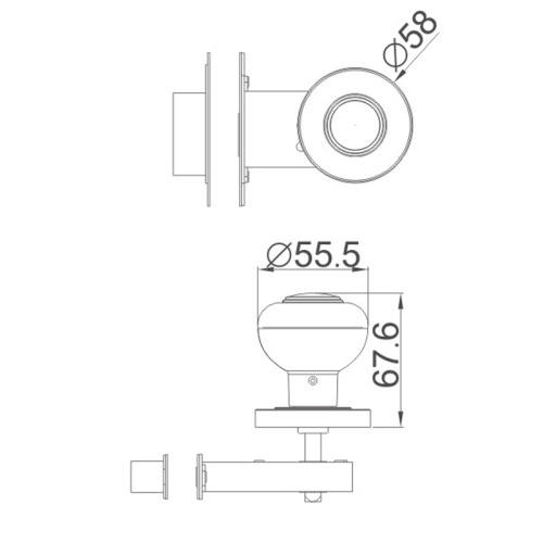 Умная невидимая дверная блокировка с отпечатками пальца