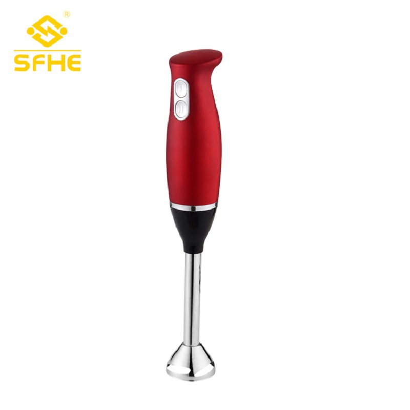 Red Plastic Kitchen Small Hand Blender