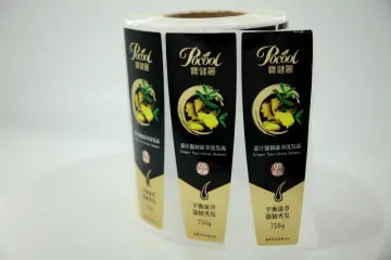 Self Adhesive Customized Printing Clear Gold Foil Stickers