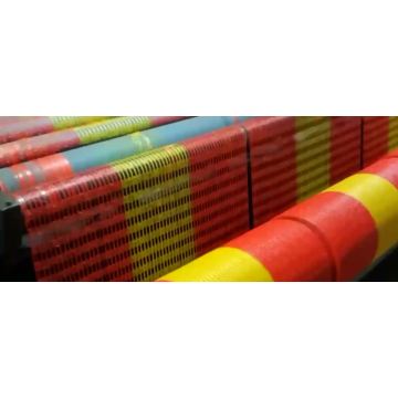 orange yellow safety barrier mesh