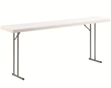 8FT Rectangle Blow Molded Lightweight Outdoor Folding Table for Seminar, Training, Conference, and Study