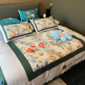 Wholesale Beatiful cotton printed bed sheet sets queen