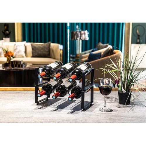 2 Tier Metal Wine Racks Countertop