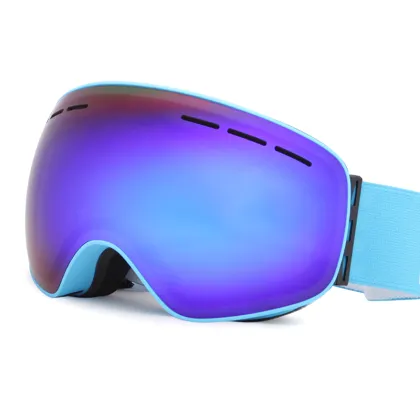 Low Light Men's Mirrored Ski Goggles Anti Fog