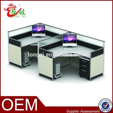2015 new fashion design workstation used office low partition for 2 person M68-02-14