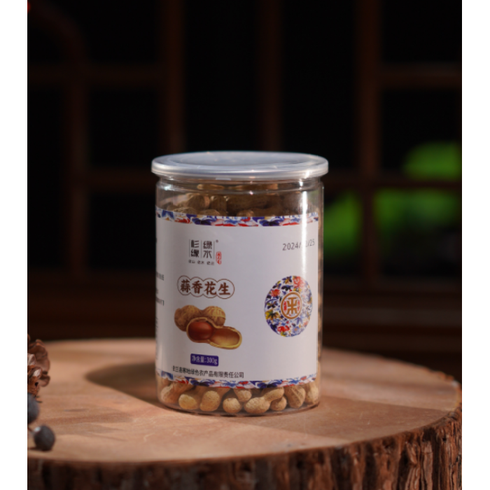 300g de amendoim com alho em lata