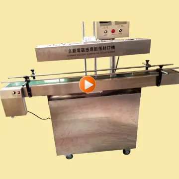 Automatic Electromagnetic Plastic Bottle Liner Cap Aluminum Foil Heat Induction Sealing Machine