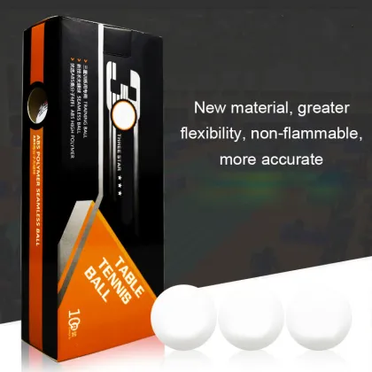 10pcs Table Tennis Balls 3 Star 40+ ABS Plastic Ping Pong Balls Table Tennis Training Balls EDF88