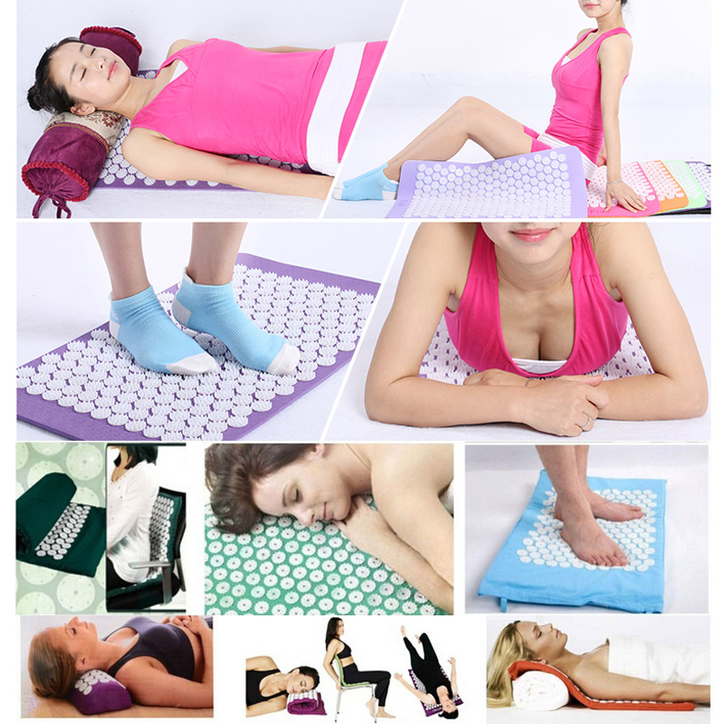 Acupressure Massage Cushion Mat with Pillow for Stress Pain Tension Relief Relax SAL99