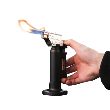 Dürüst 500Jet Torch Çakmak - Kaynak ve Mücevher Lehimleme için Doldurulabilir Jet Flame Bütan Gaz Çakmak, 1300 Derece, Altın/Gümüş