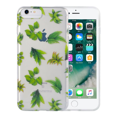 Green Leaf Background Waterdrop Phone Case for IMD iPhone 6S Cover
