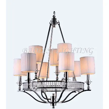fabric lampshade Stainless Steel Material Modern lights