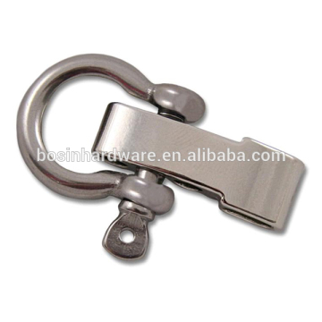 Moda de alta calidad de metal de acero inoxidable ajustable arco Shackle