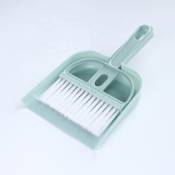 Portable Mini Desktop Sweep Cleaning Brush and Dustpan Set for Home and Office