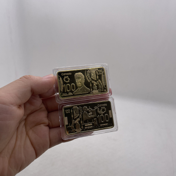 Schnelle Lieferung von maßgeschneidertem Metallhandwerk: Kaufen Sie 100 authentische Souvenirgoldmünzen in Kanada