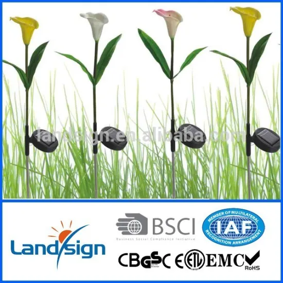 Cixi Landsig high quality led solar flower light in solar garden lights