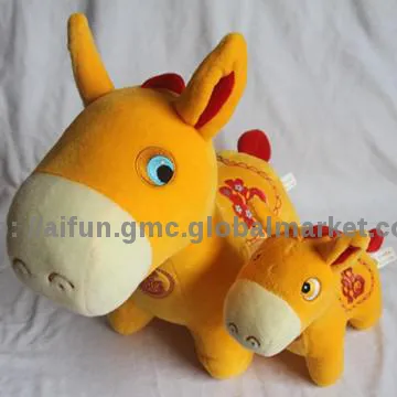 Plush & Stuffed toys, New year horse shaped, Lucky horse toy