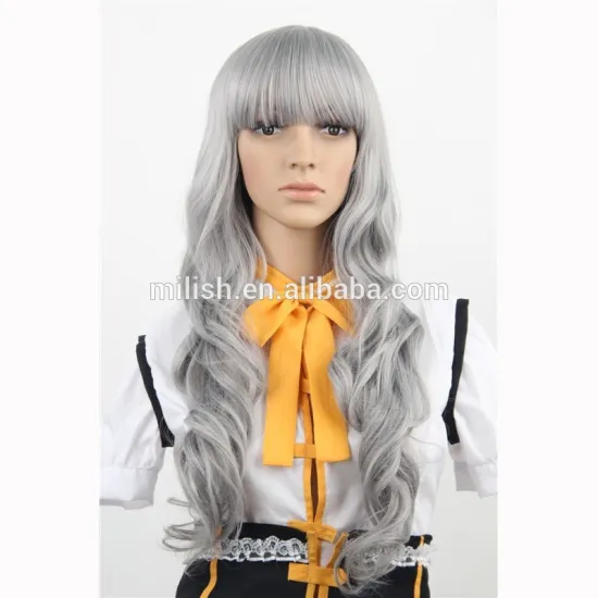 MCW-0184 cut party I cheap high quality synthetic black cosplay wigs/ anime wig