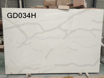 guolian patterned quartz stone, quartz crystal stone tiles, white spring quartz tile