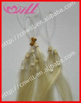 Hot Sale Cheap Human Remi Hair Micro Loop Hair Extensions Blonde Remy Hair No Shedding Accept Sample Order