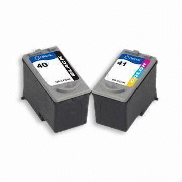 Remanufactured Color Ink Cartridges, Suitable for Canon PG-40 and CL-41, OEM Orders are Welcome