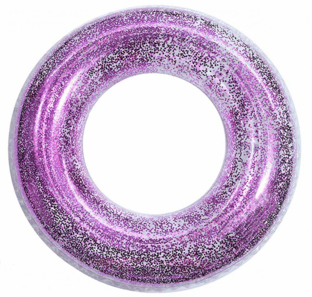 Blue Glitter Gold Glitter Swim Ring Swim Pool