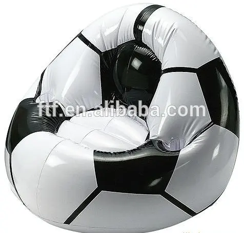 Football shape inflatable sofa seat chair,indoor furniture