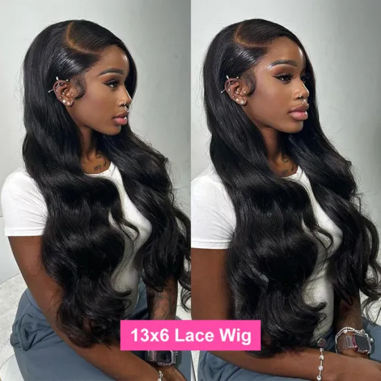 High Definition 30 Inch Vietnamese HD Body Wave Lace Frontal Wig from Single Donor, 13x6 Top Quality Virgin Human Hair Factory