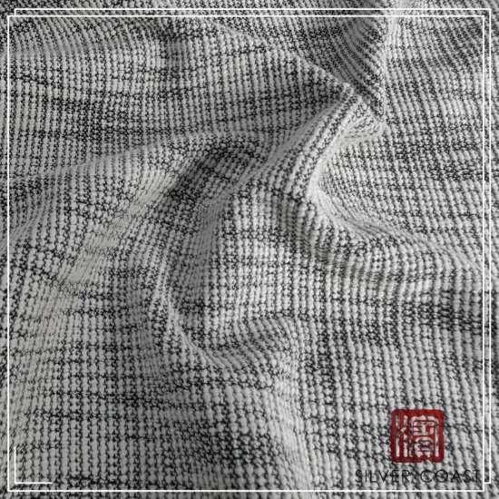 Poly cotton tweed yarn dyed